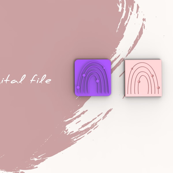 Celestial Arch Polymer Clay Stamp | Digital STL File | 3 Sizes