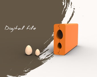 Polymer Clay Egg Shape Bead Roller | Digital STL File