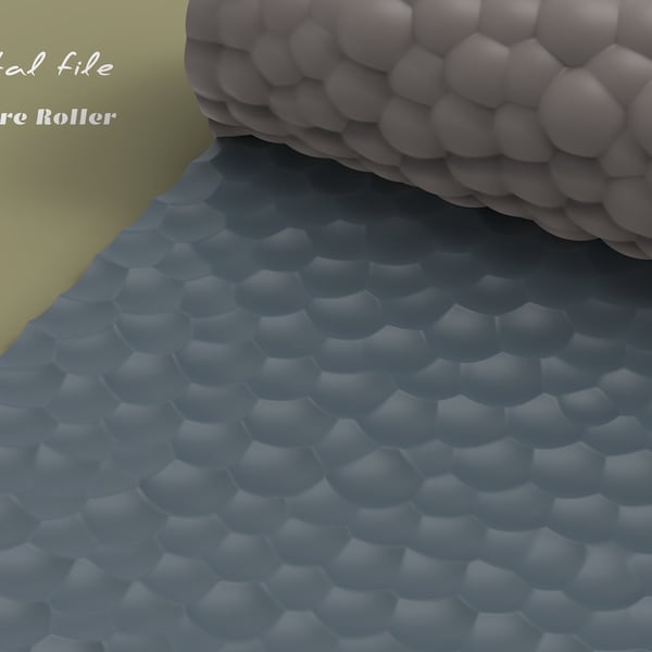 Metal Hammered | Polymer Clay Seamless Texture Roller |  Digital STL File