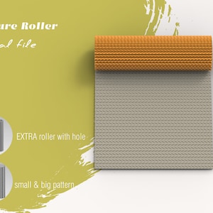 Fabric D | Polymer Clay Seamless Texture Roller |  Digital STL File