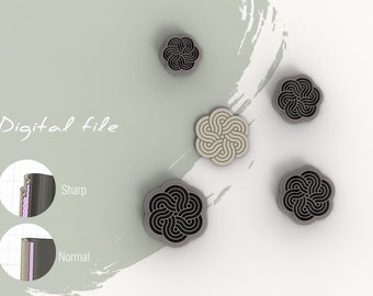Celtic Knot 5 Polymer Clay Cutter | Digital STL File | 5 Sizes  | 2 Cutter Versions