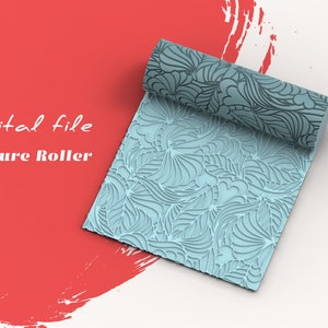 Floral Lines  | Seamless Polymer Clay Texture Roller | Digital STL File