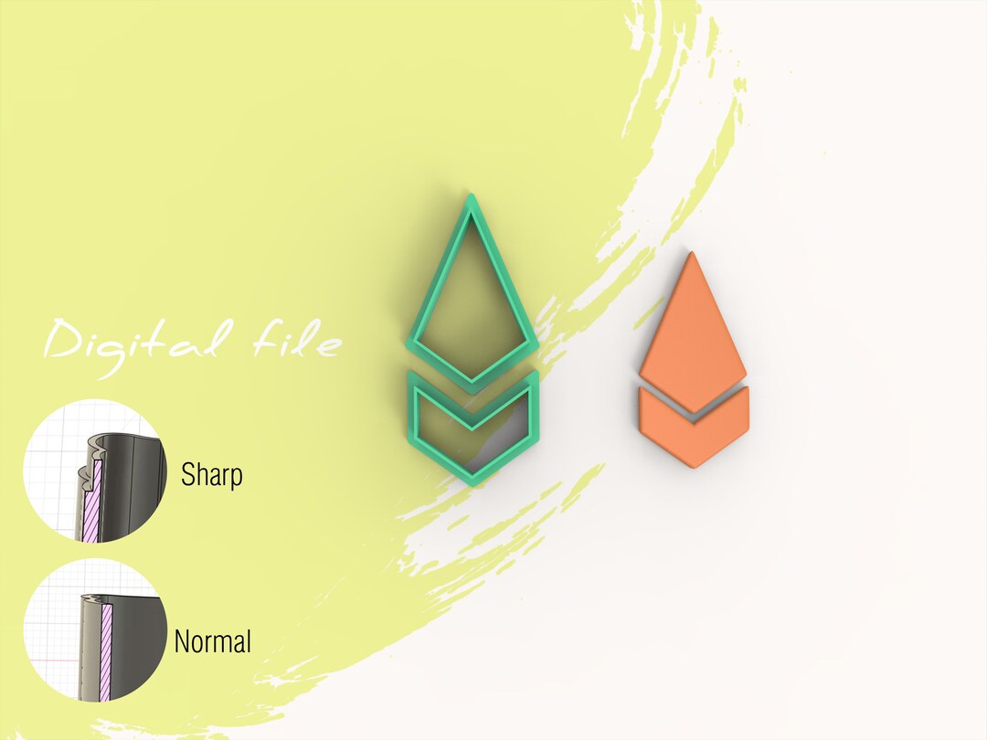 Polygon B Polymer Clay Cutter | Digital STL File | 4 Sizes | 2 Cutter ...