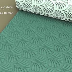 Art Deco 5 | Polymer Clay Texture Roller | Digital STL File