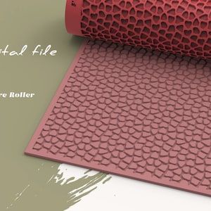 Bio 2 | Polymeer Klei Naadloze Textuur Roller | Digitaal STL-bestand