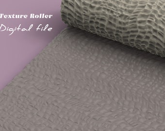 Leather 2 | Polymer Clay Seamless Texture Roller |  Digital STL File