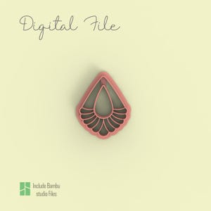 Deco Fan Polymer Clay Cutters | Digital STL-fil | 4 storlekar
