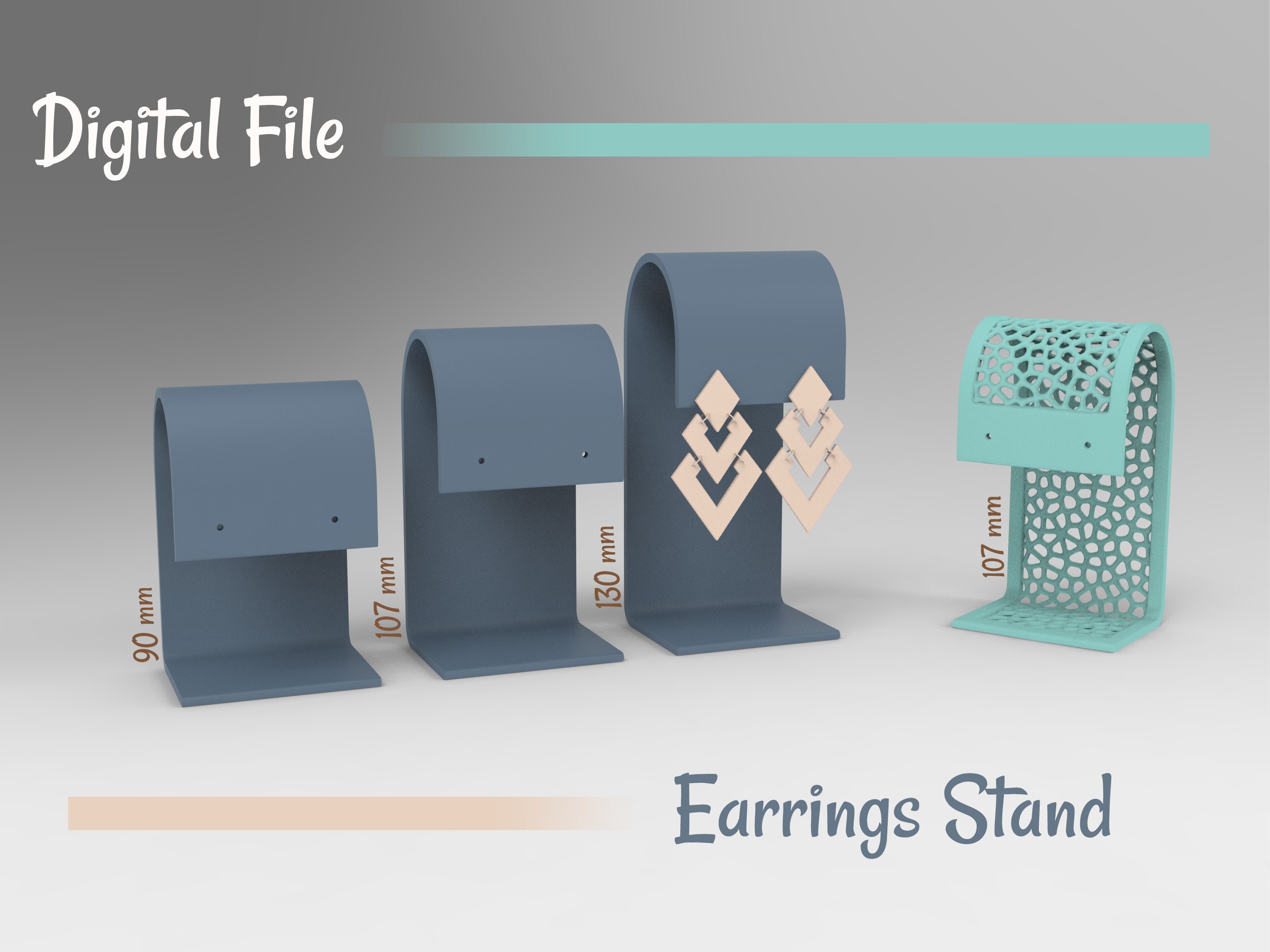 Single earring deals stand