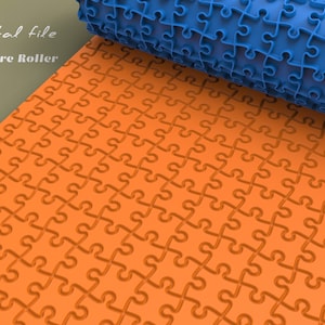 Jigsaw  Seamless Polymer Clay Texture Roller | Digital STL File | 2 pattern version