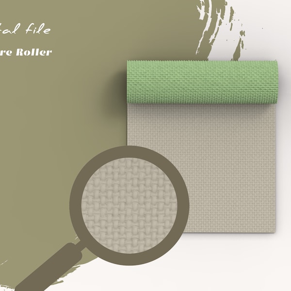 Linen Fabric  | Polymer Clay Seamless Texture Roller |  Digital STL File