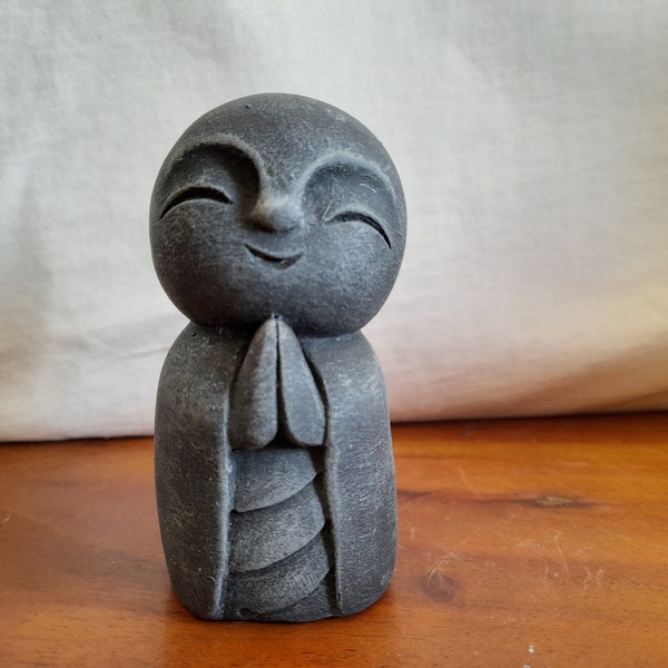 Jizo Statue - Composite Stone, 4 Inch