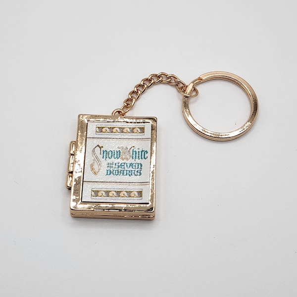 Disney Snow White Locket Keychain , Princess Jewelry, Fairytale Gift, Gift For Her