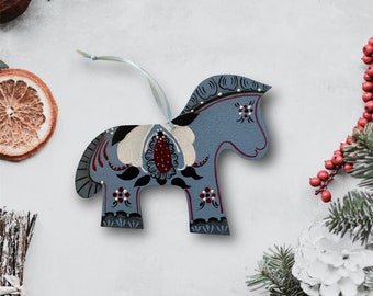 Hand Painted Ornament- Horses