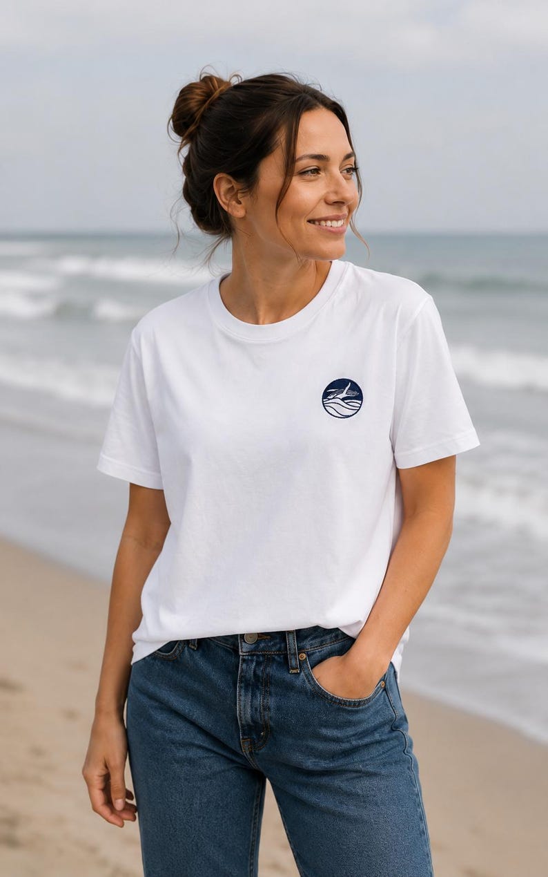 DJUR T-shirt broderad "Val" - 100 % ekologisk bomull, ekologisk och unisex bild 6