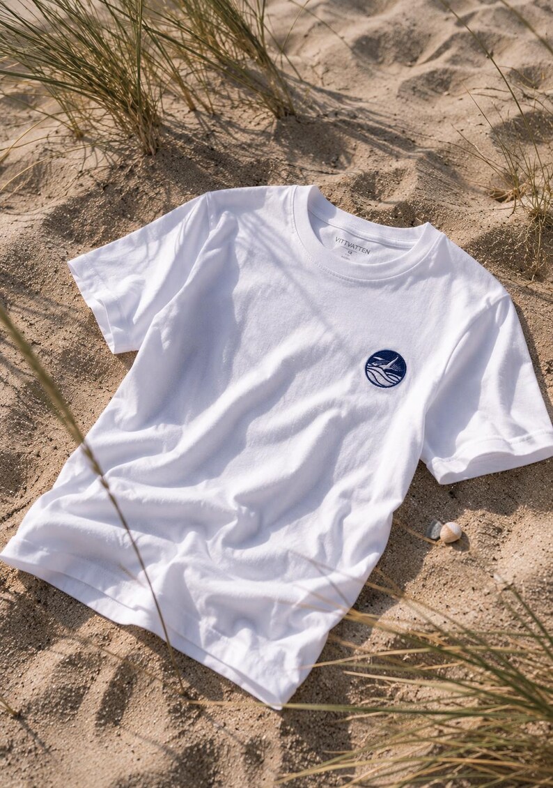 DJUR T-shirt broderad "Val" - 100 % ekologisk bomull, ekologisk och unisex bild 2