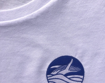 ANIMAL T-Shirt embroidered "Whale" - 100% organic cotton, organic & unisex