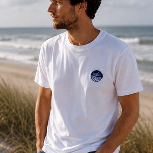 DJUR T-shirt broderad "Val" - 100 % ekologisk bomull, ekologisk och unisex bild 1