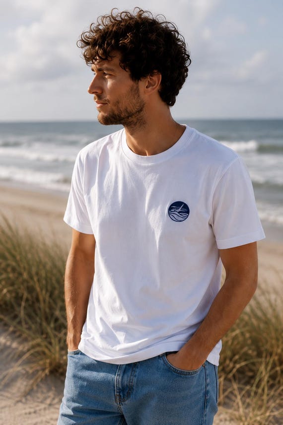 ANIMAL T-Shirt bestickt "Whale" - 100% Bio-Baumwolle, Organic & Unisex