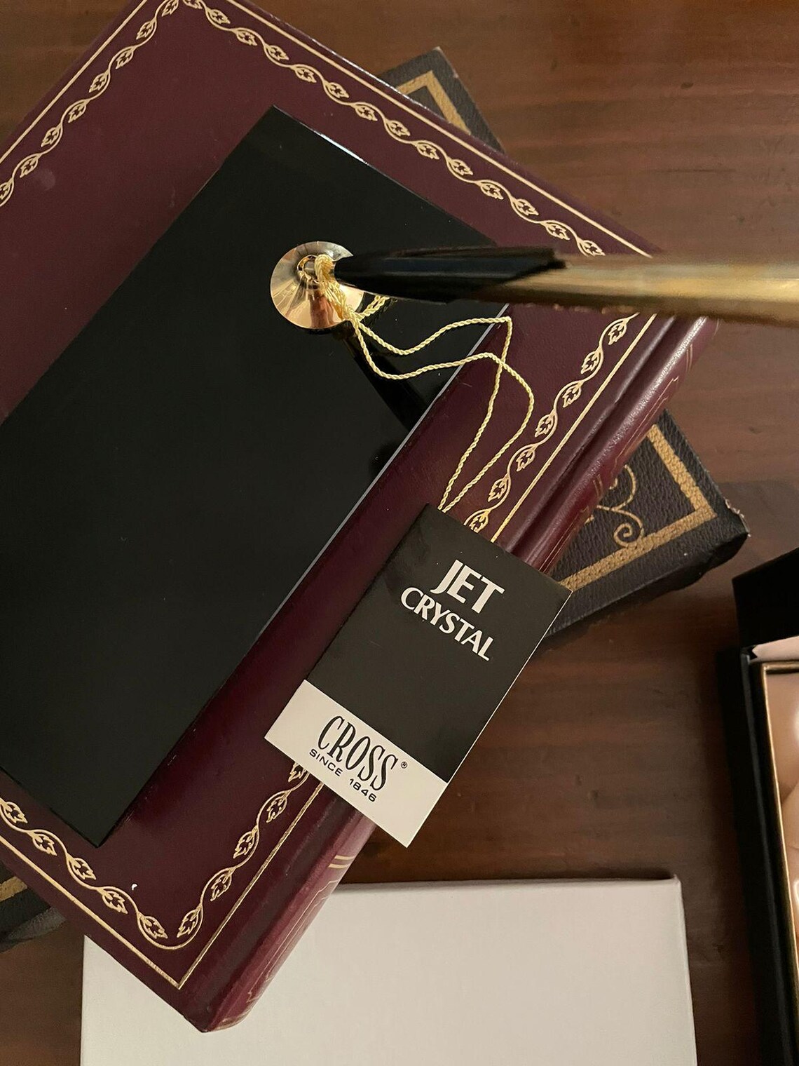 Cross Jet Black Crystal Desk Set With 12K Gold Filled Pen Model 5105 - Etsy