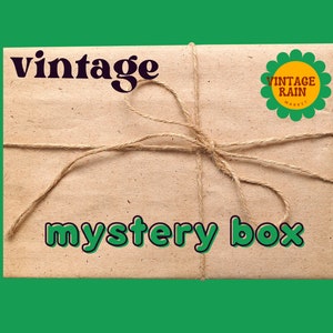 Vintage  Mystery Box, retro home decorations , Lot of authentic vintage Decor, Boho blind box,  wall and shelf decor