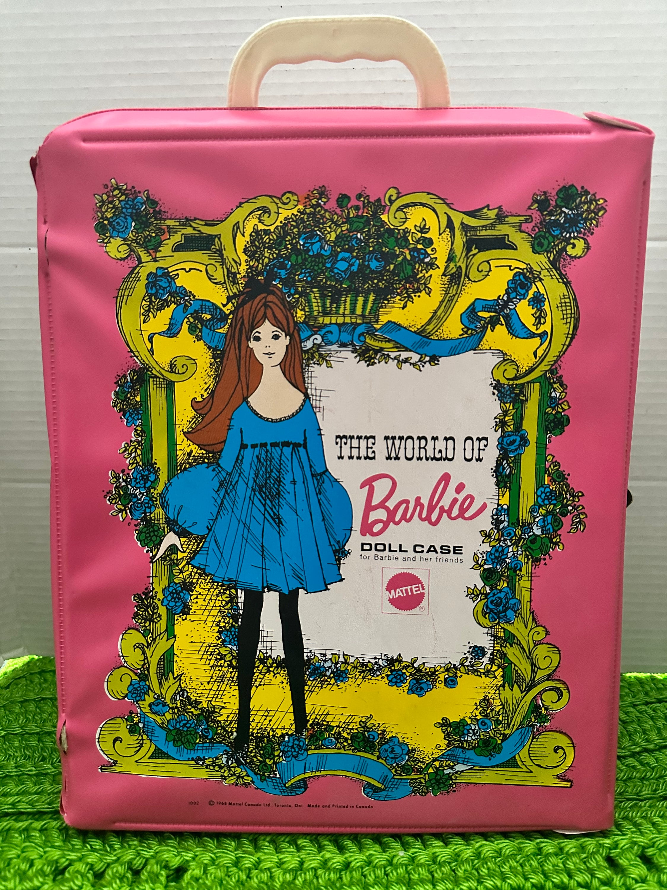 Vintage 1968 Pink Barbie Case the World of Barbie Mattel Doll