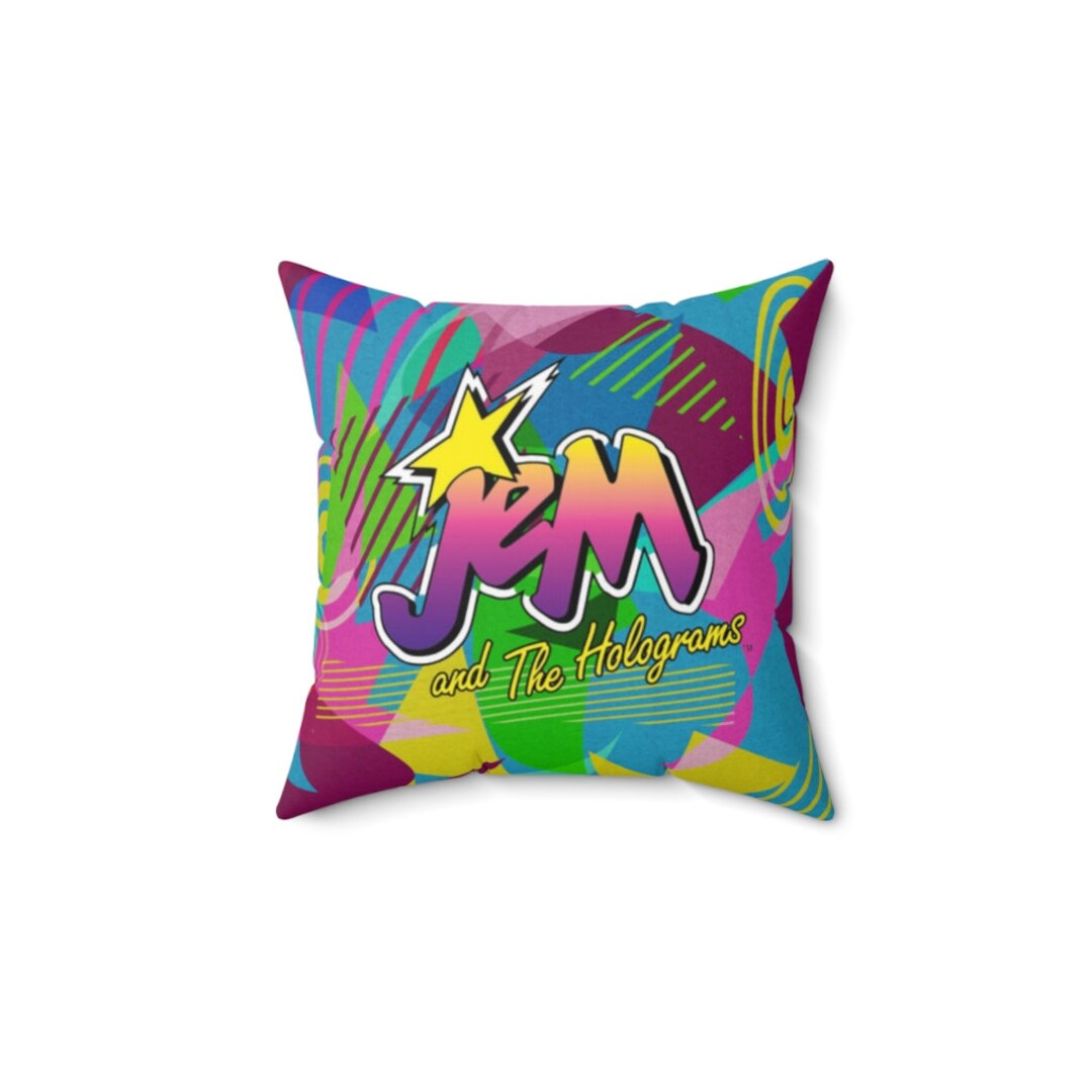 Jem and the Holograms Pillow, Retro 80's Cartoon, 1980's Kids Cartoon