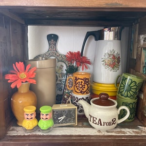 Vintage Mystery Box, surprise gift box, retro wall and shelf decor, cottage core, boho maximalist home aesthetic image 5