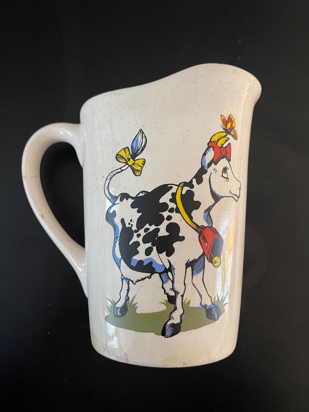 Vintage Milk Bag Holder Cow Themed Milk Pitcher Vintage Etsy Canada
