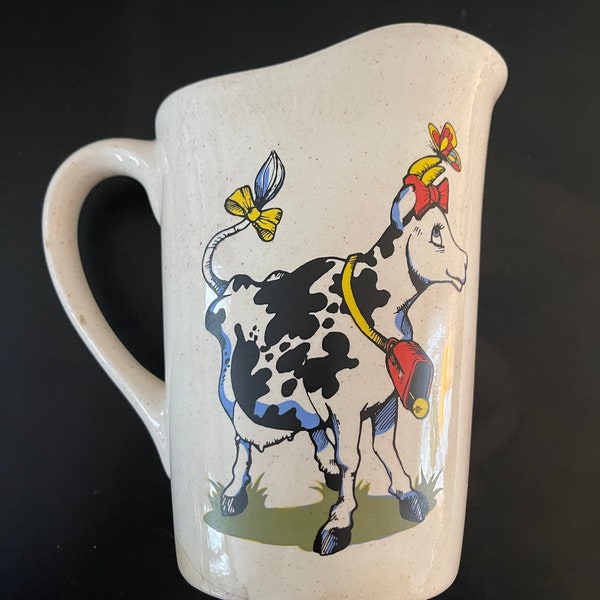 Ceramic Cow Pitcher Etsy