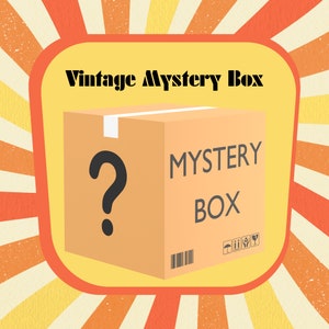 Vintage Mystery Box, retro home decorations , Lot of authentic vintage Decor, Boho blind box, wall and shelf decor