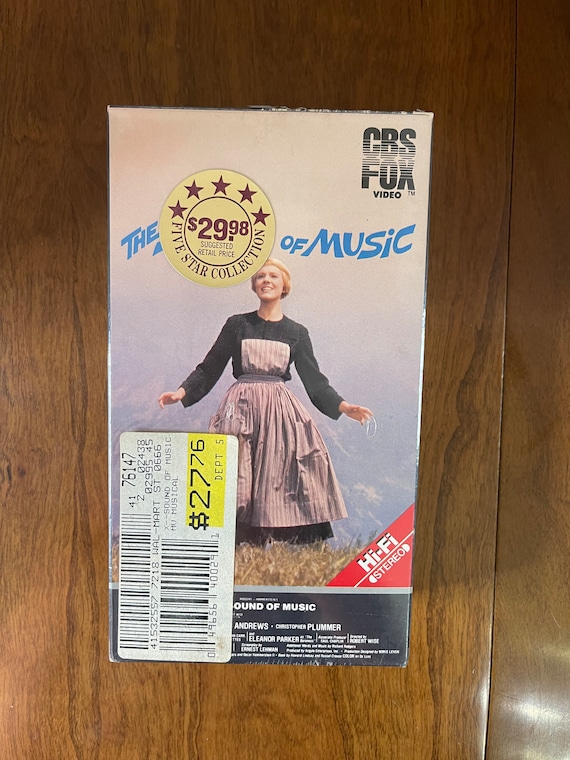 Sound of Music VHS Tape Sealed 80's Vhs Tape Retro Etsy