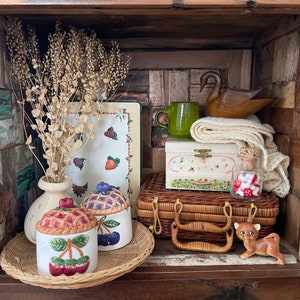 Vintage Mystery Box, surprise gift box, retro wall and shelf decor, cottage core, boho maximalist home aesthetic image 3