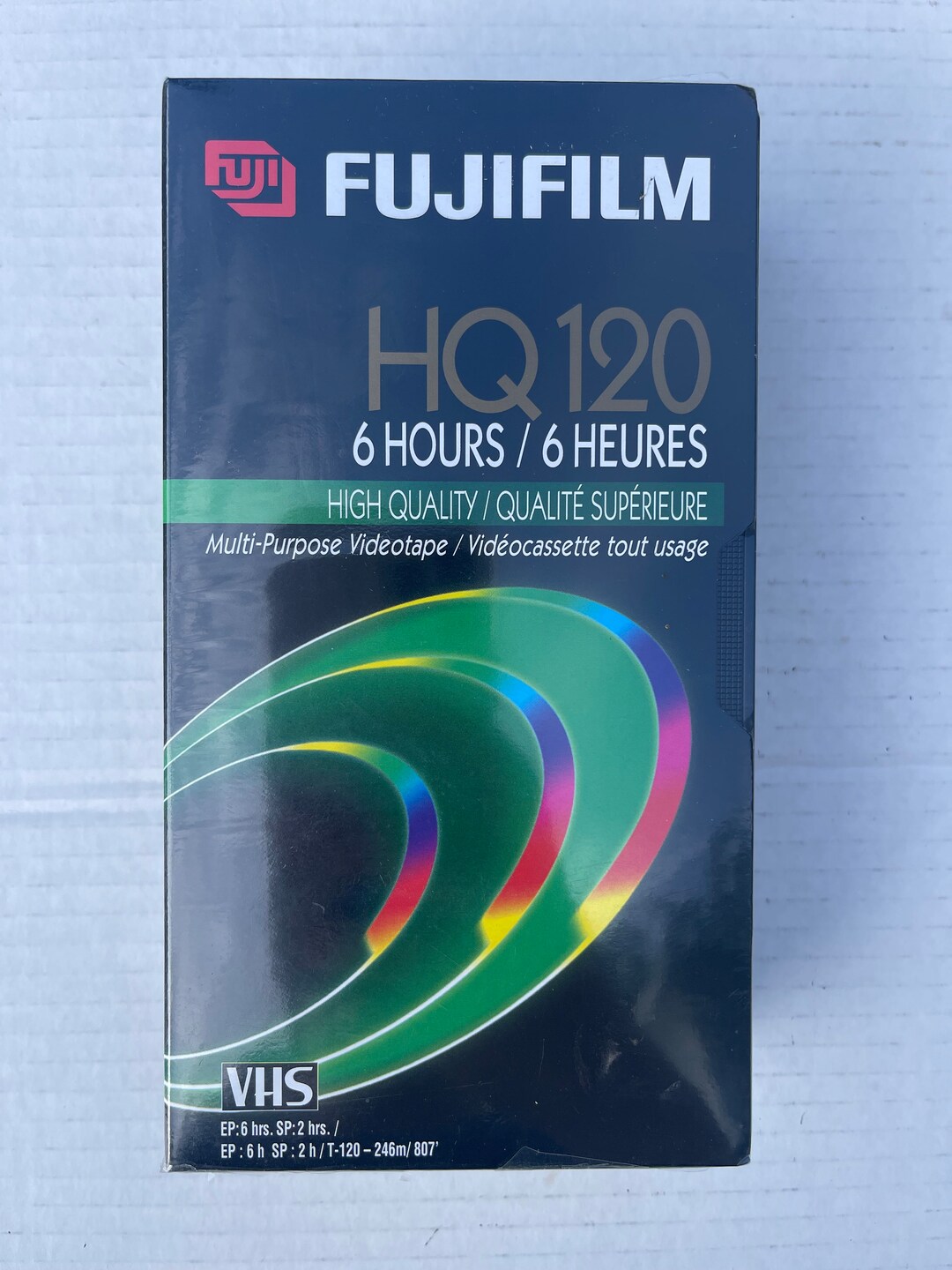 New VHS Tapes, Blank Fuji Film VHS 6 Hours Video Cassette, 1980's