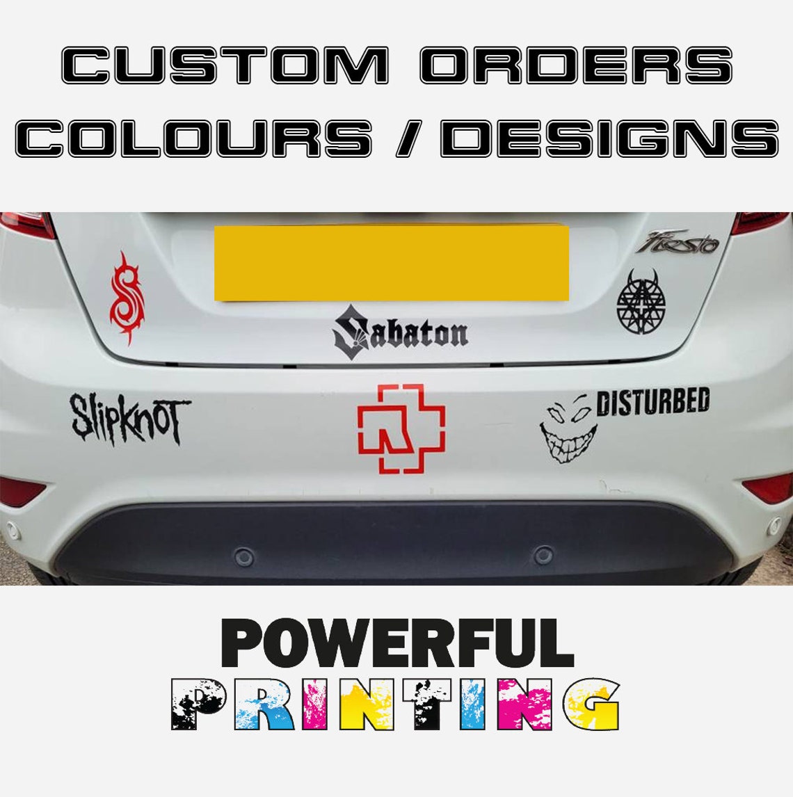 Custom Car Window Vinyl Decal Sticker Logo Text Colour - Etsy Canada