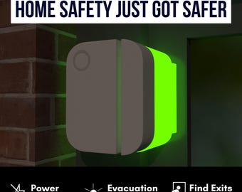 Espaciador/elevador con sensor que brilla en la oscuridad compatible con alarmas de puerta Ring y sensores de contacto / Simplisafe / ADT