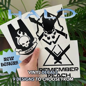 STICKERS | Halo: stickers voor autoruiten/bumpers, elektronica, helmen, dozen en meer!