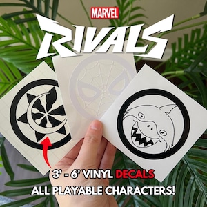 DECALS | Rivals Avengers - Stickers for Car Windows / Bumpers, Electronics, Helmets, Boxes and More!