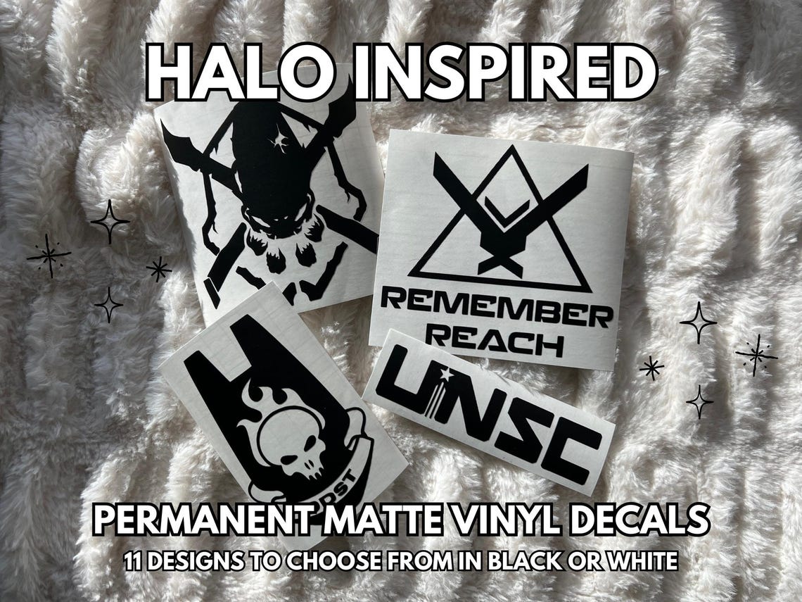 DECALS | Halo Inspired - Stickers for Car Windows / Bumpers ...
