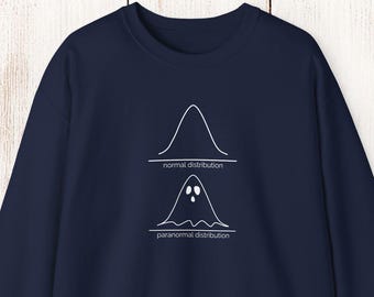 ハロウィン統計スウェットシャツ | パラノーマルディストリビューションクルーネック | データサイエンティスト向けゴーストギフト