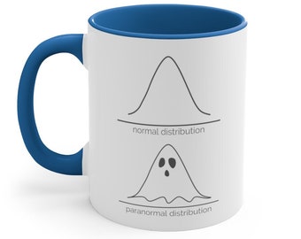 Paranormal Distribution Funny Mug | Data Scientist, Analytics, Data Science, Statistician, Halloween Mug, Ghost Mug, Normal Curve