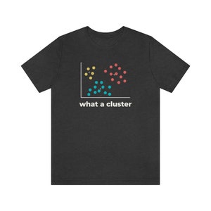 Funny "What a Cluster" Shirt - Data Science Gift, Machine Learning, Algorithm, Statistics, Data Analyst, Data Scientist, Data Engineer, AI image 5