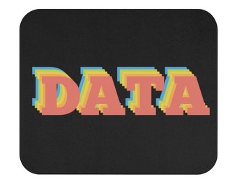 Colorful DATA Mouse Pad | Data Scientist, Data Analyst, Statistician, Analytics, Data Science, Tableau, Data Engineer Gift, Machine Learning
