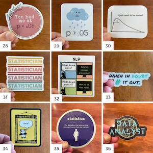 Data! Stickers | Data Science, Statistics, Engineer, Machine Learning ...