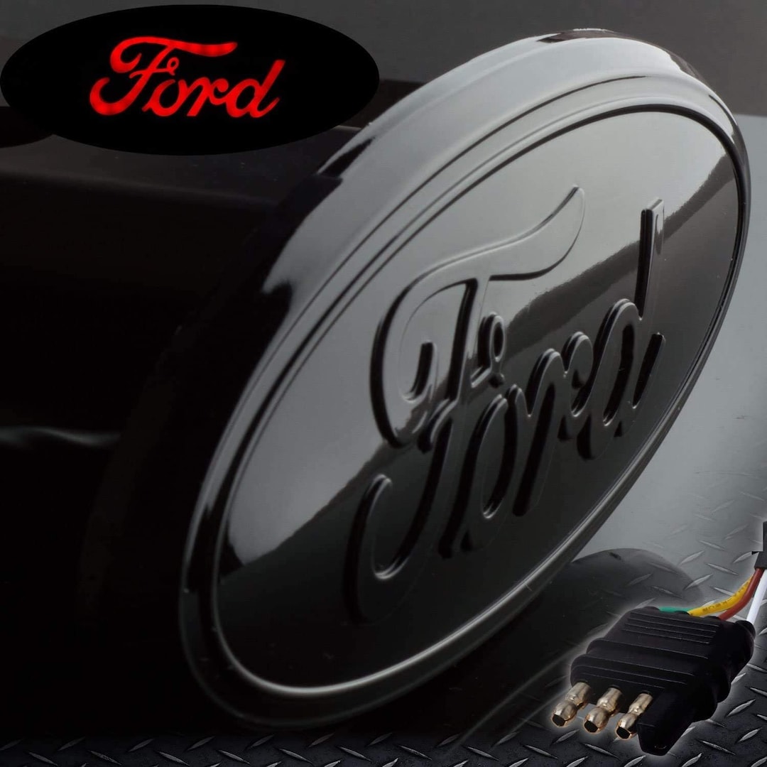 LED Lighted Hitch Cover for Ford Truck Trailer Towing Official Etsy.de