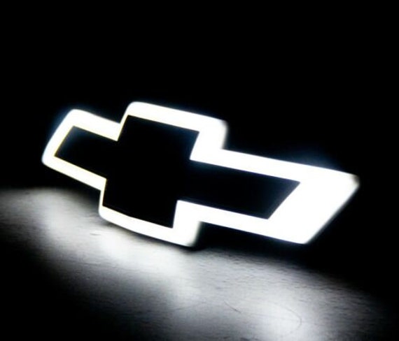 Sale 2016-2018 Chevrolet Silverado Illuminated Grille Emblem, Black - Etsy