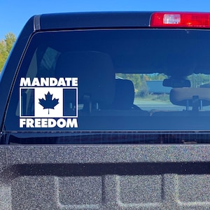 Mandate Freedom Decal / Multiple Sizes and Colours