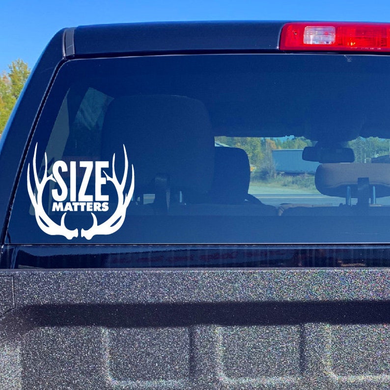 Hunting and Fishing Decals Show Me Your Rack / Size Matters Etsy