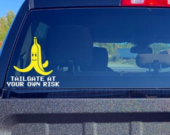 Heckklappe Aufkleber auf eigene Gefahr: Mario Kart Lustiger Aufkleber