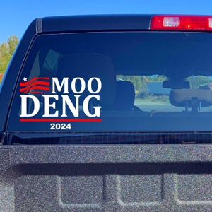 MOO DENG 2024 Decals / Moo Deng The Baby Pygmy Hippo / Funny Stickers & Decals / Large, High Quality Weatherproof Oracal 651 Vinyl Decals