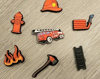 firefighter croc charms